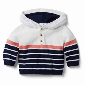 Janie and Jack Hooded Pullover Sweater